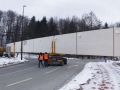 Transport in montaža lesenih lepljenih nosilcev